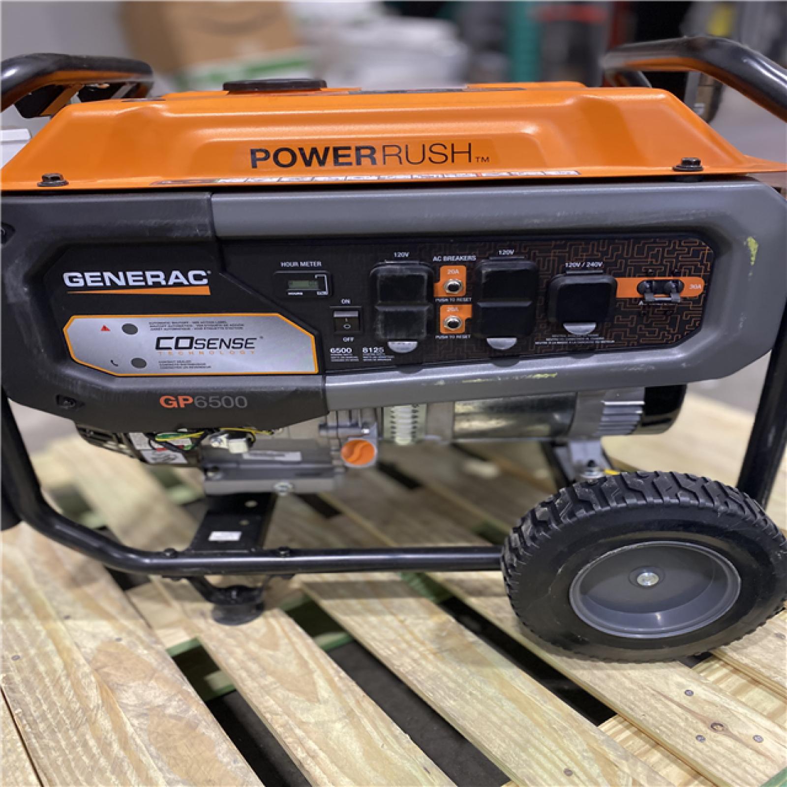 Dallas Location - As-Is Generac 6500-Watt Gasoline Portable Generator