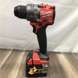 AS-IS Milwaukee FUEL 18V Lithium-Ion Brushless Cordless 1/2 in. Hammer Drill Driver Kit