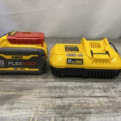 AS-IS DEWALT 20V/60V MAX FLEXVOLT Lithium-Ion 9.0Ah Battery and Charger Starter Kit