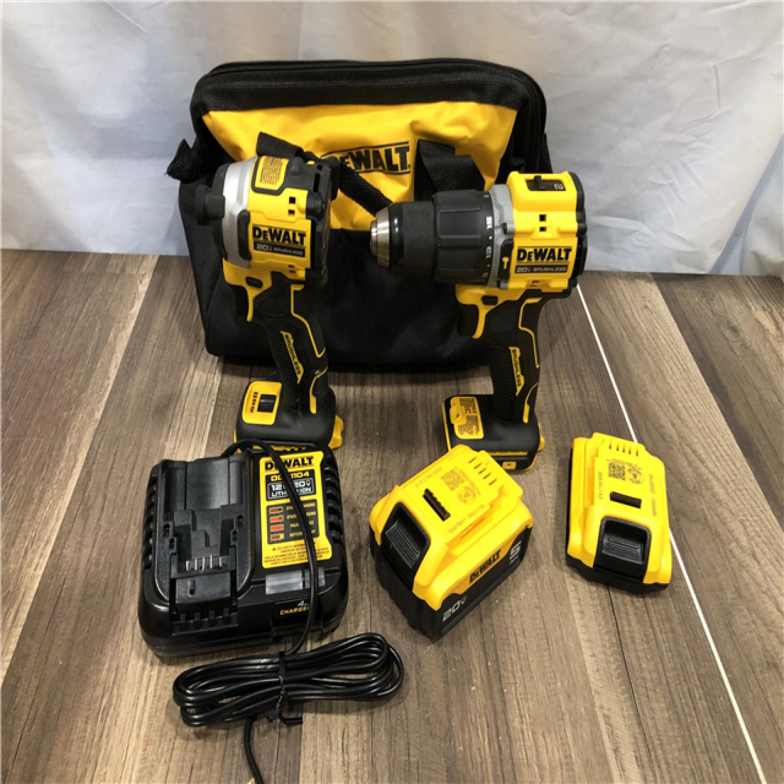 AS-IS DEWALT ATOMIC 20V MAX Lithium-Ion Cordless 2-Tool Combo Kit