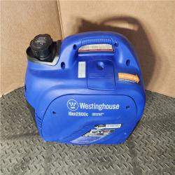 HOUSTON LOCATION - AS-IS Westinghouse Outdoor Power Equipment 2800 Peak Watt Super Quiet & Lightweight Portable Inverter Generator, Gas Powered, CO Sensor, Parallel.