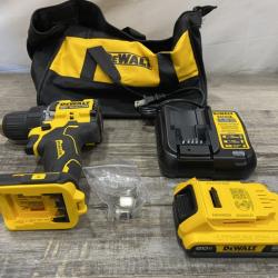 AS-IS DEWALT Atomic 20V Lithium-Ion Cordless Compact 1/2 in. Drill/Driver Kit