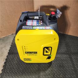 HOUSTON LOCATION - AS-IS (APPEARS LIKE NEW) CHAMPION 2500/1850-Watt Recoil Start Gasoline/Propane Powered Dual Fuel Inverter Generator with Quiet Technology and CO Shield