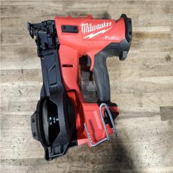 HOUSTON LOCATION - AS-IS Milwaukee M18 FUEL 18-Volt Lithium-Ion Brushless Cordless Coil Roofing Nailer (Tool Only)