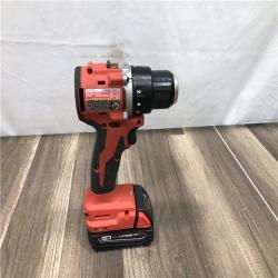 AS-IS Milwaukee 18V Lithium-Ion Brushless Cordless 1/2 in. Compact Drill/Driver Kit