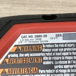 AS-IS Milwaukee 2880-20 FUEL 18-Volt Lithium-Ion Cordless 4-1/2 in./5 in. Grinder (Tool-Only)