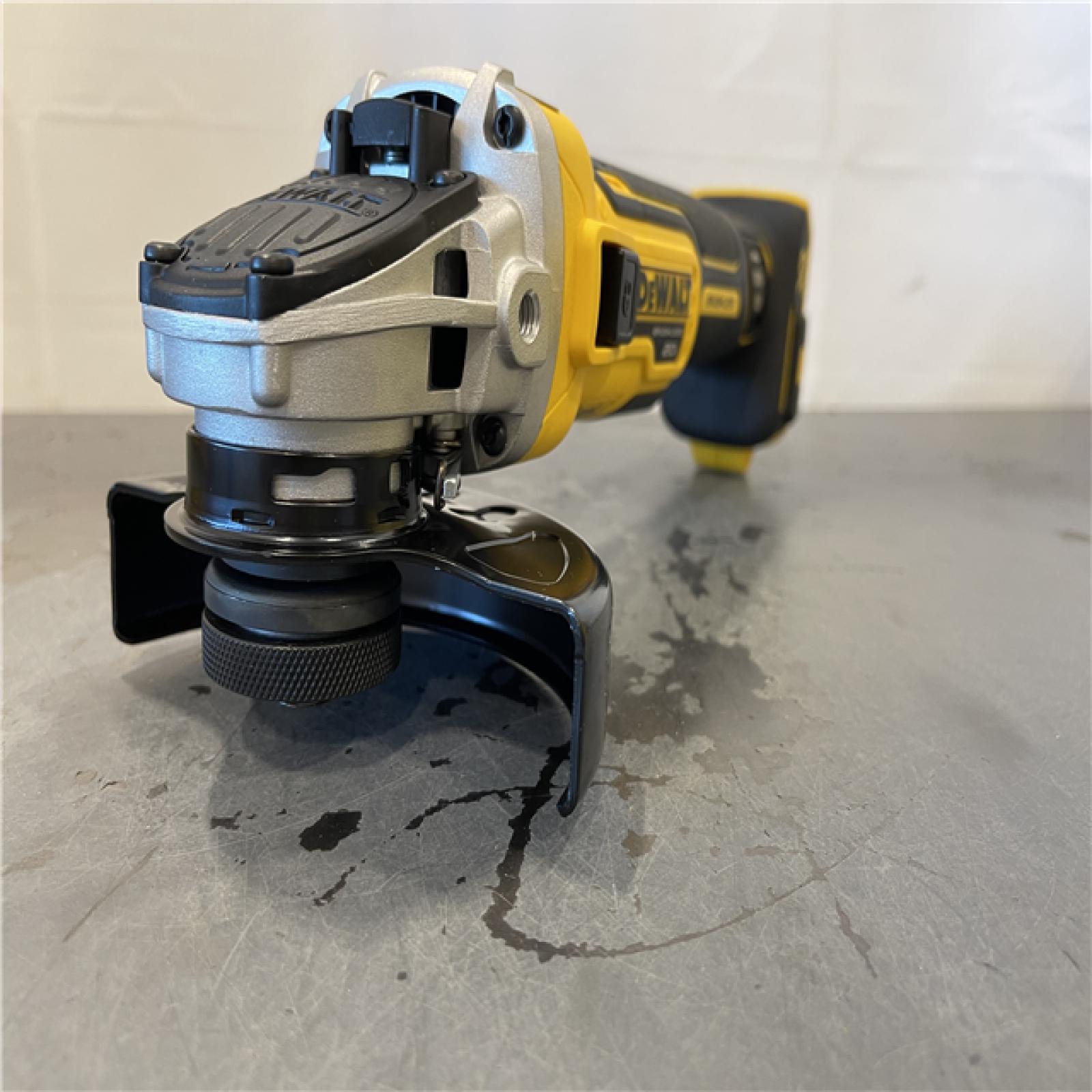 AS-IS - DeWalt 20V MAX XR Cordless Brushless 4.5 in. Slide Switch Small Angle Grinder with Kickback Brake