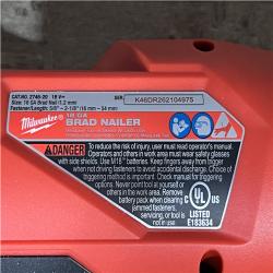 Houston Location AS-IS Milwaukee FUEL 18-Volt Lithium-Ion Brushless Cordless Gen II 18-Gauge Brad Nailer (Tool-Only)