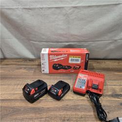 AS-IS Milwaukee M18 18-Volt Lithium-Ion Starter Kit with One 5.0 Ah and One 2.0 Ah Battery and Charger