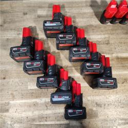 HOUSTON LOCATION - AS-IS MILWAUKEE BATTERY PACK QTY - 15