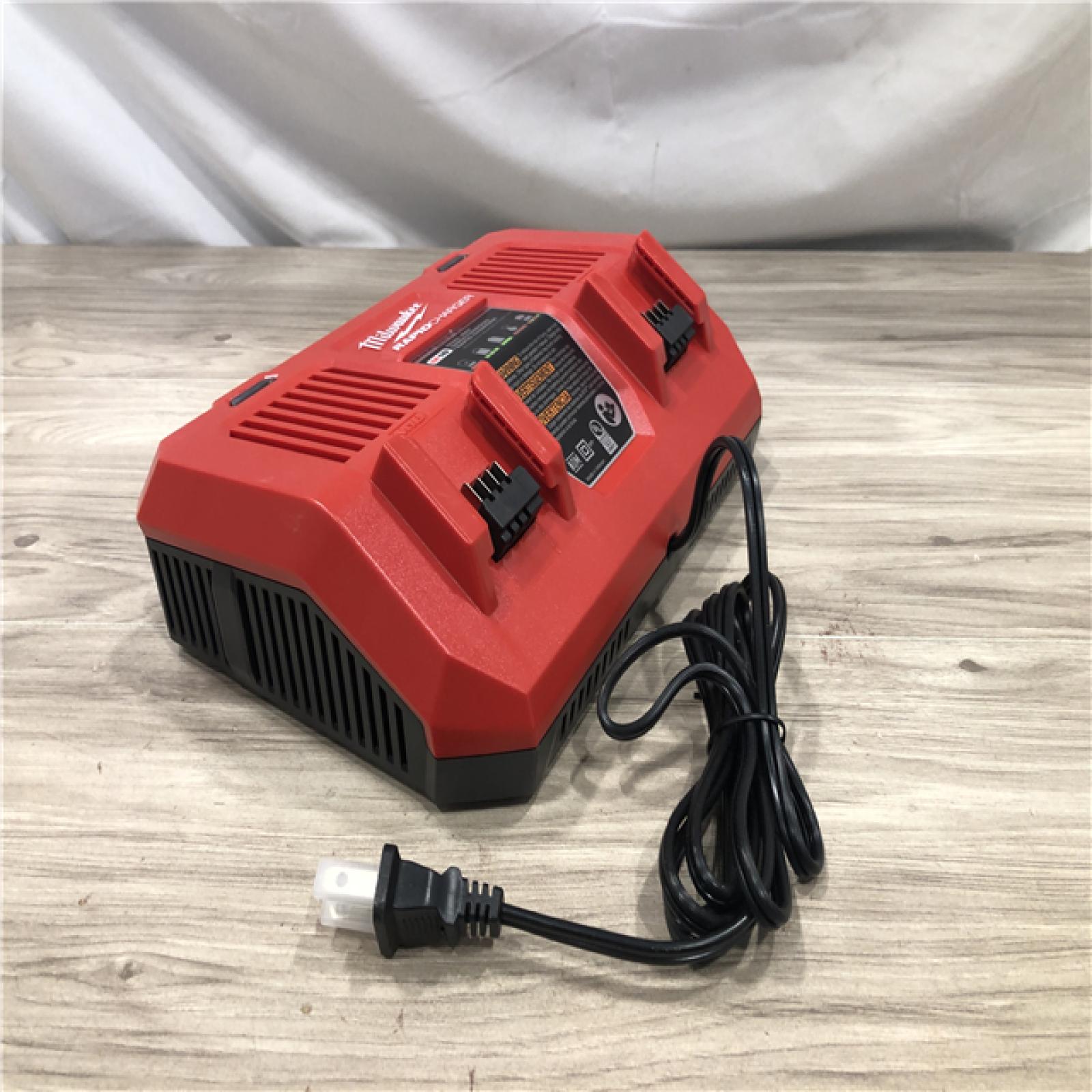 AS-IS Milwaukee 18-Volt Lithium-Ion Dual Bay Rapid Battery Charger (Tool-Only)