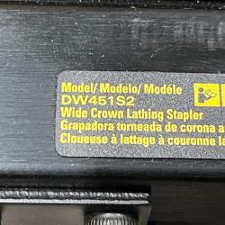 AS-IS DEWALT Corded Pneumatic 16-Gauge 1 in. Crown Lathing Stapler