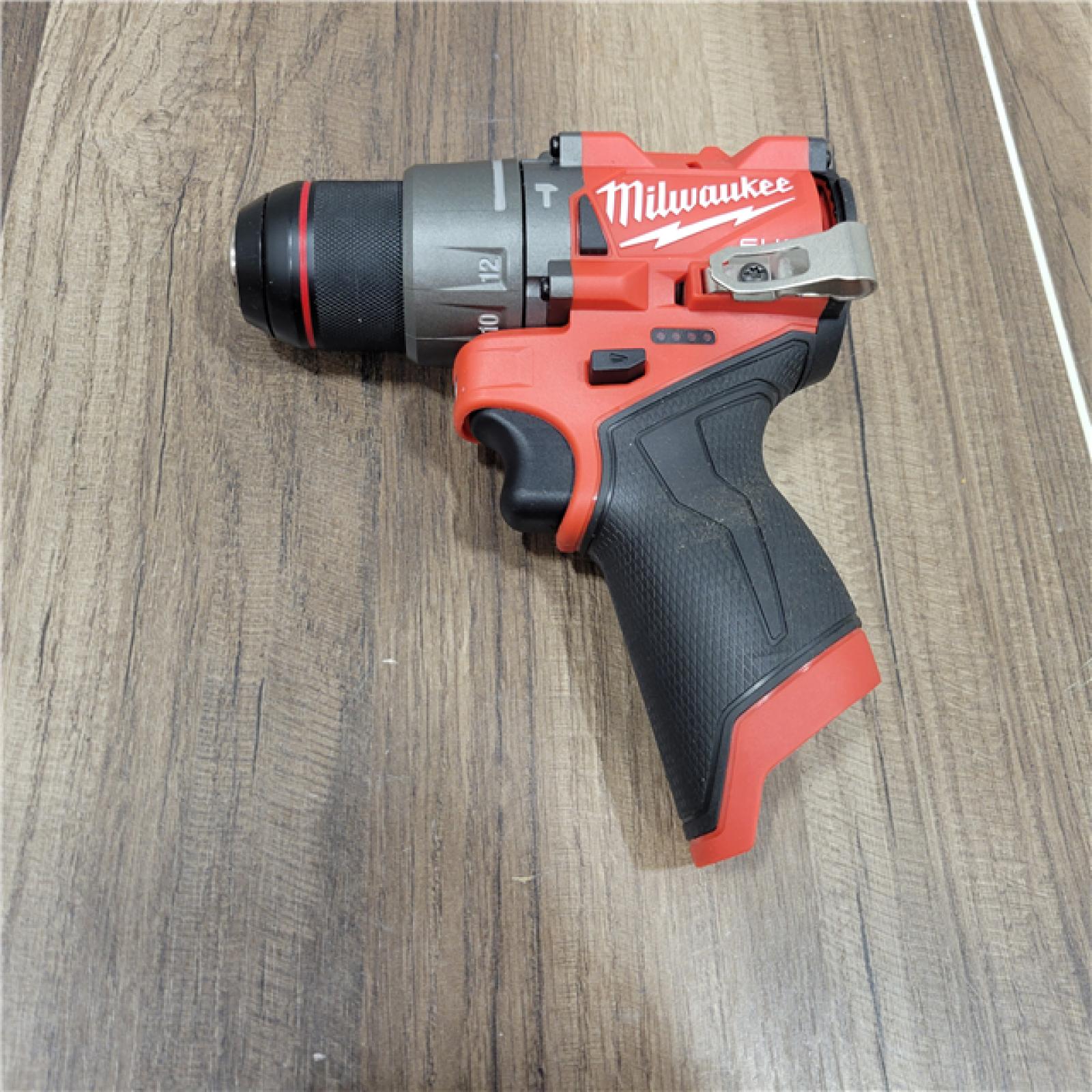 AS-IS Milwaukee M12 FUEL 12V 1/2 Cordless Li-Ion Hammer Drill/Driver Kit