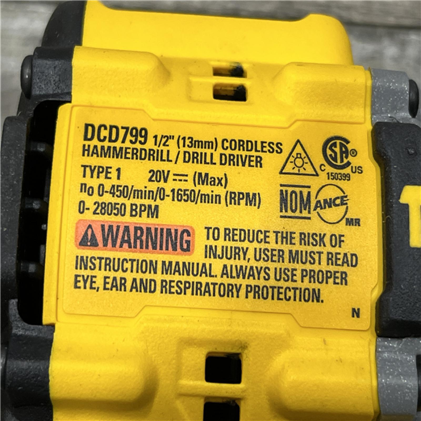 AS-IS DEWALT ATOMIC 20V Lithium-Ion Cordless 1/2 in. Hammer Drill Kit
