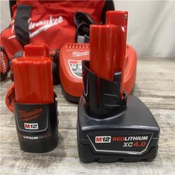 AS-IS Milwaukee FUEL 12-Volt Lithium-Ion Brushless Cordless Hammer Drill and Impact Driver Combo Kit