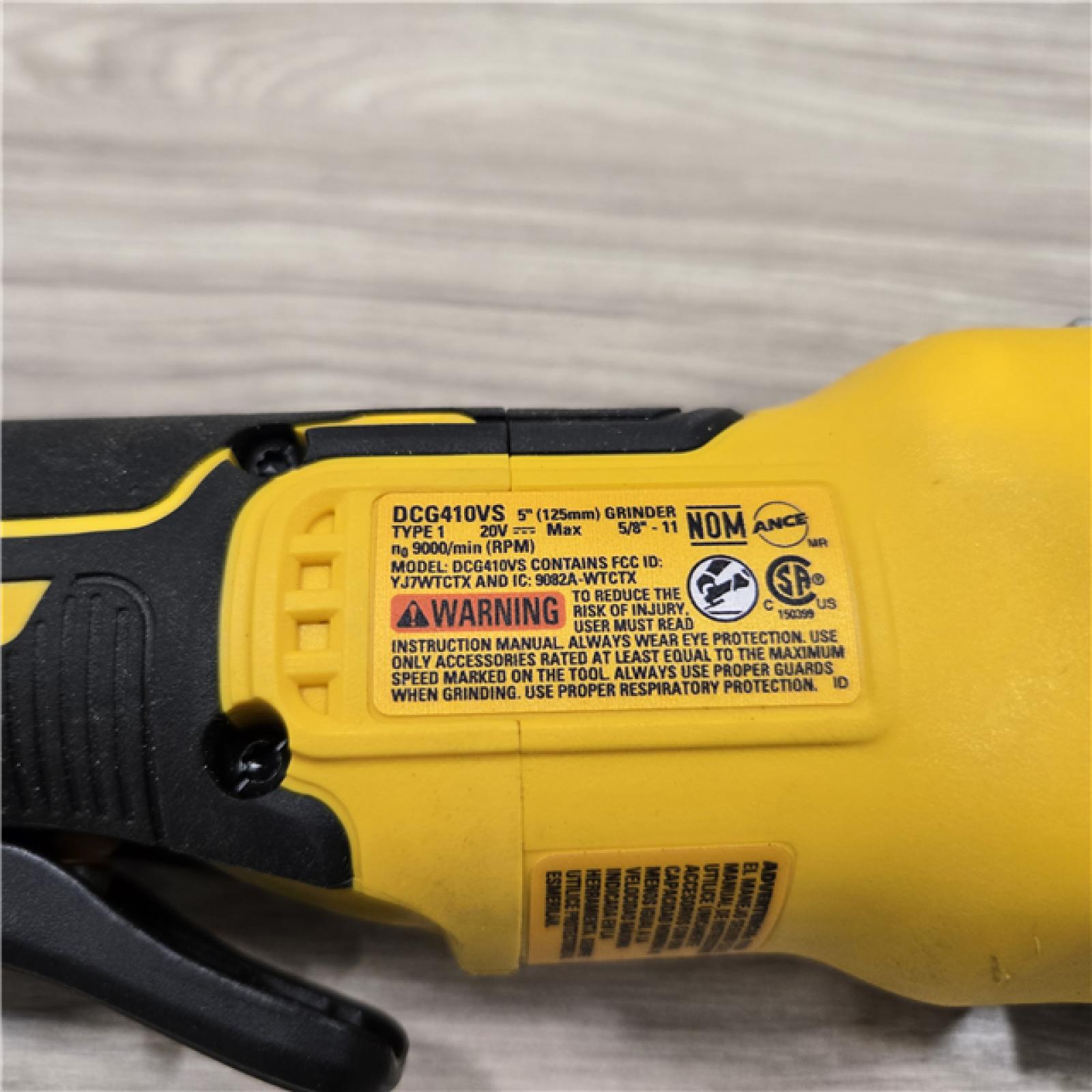 AS-IS DeWalt 20V XR Cordless  Angle Grinder (Tool Only)