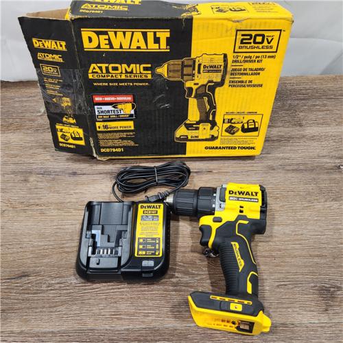 DeWalt 20V MAX ATOMIC 20 V 1/2 in. Brushless Cordless Compact Drill ( Charger) NOT INCLUDED BATTERY