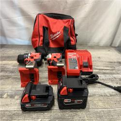 AS-IS Milwaukee 18-Volt Lithium-Ion Brushless Cordless Compact Hammer Drill/Impact Combo Kit