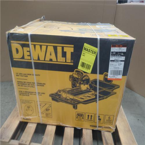 CALIFORNIA AS-IS DeWalt High Capacity Wet Tile Saw