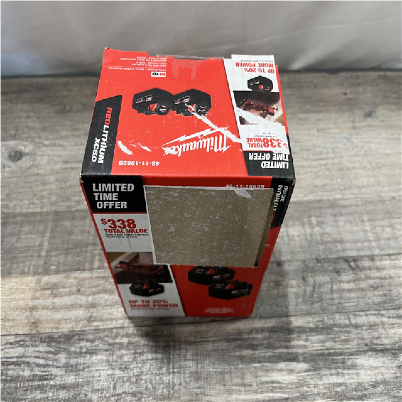 NEW - Milwaukee 18-Volt Lithium-Ion XC Extended Capacity 5.0 Ah Battery Pack (2-Pack)