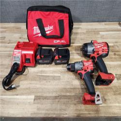 HOUSTON LOCATION - AS - IS Milwaukee 2 Tool Combo Kit W/ (2) Battery & Charger