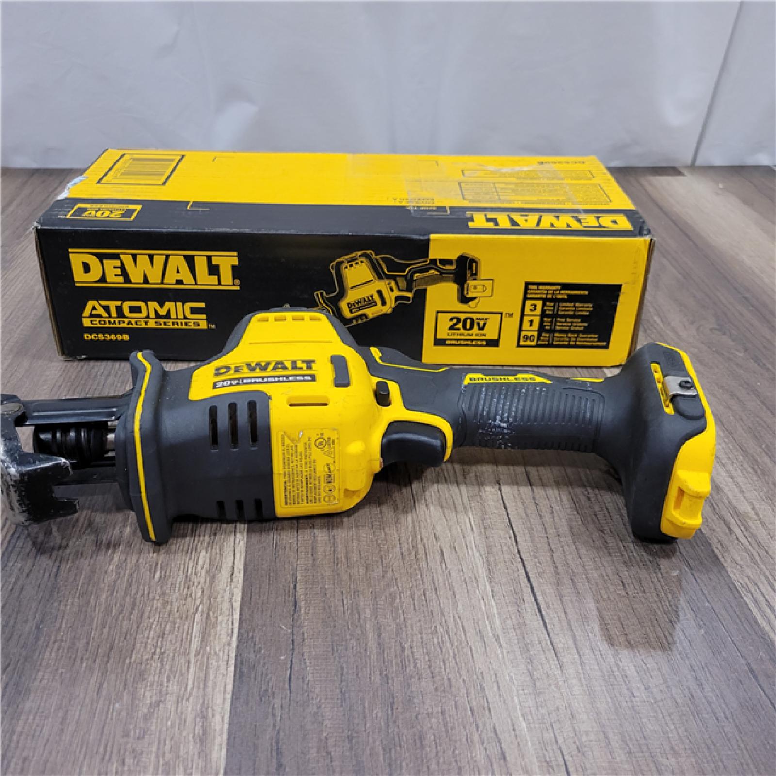 AS-IS Dewalt DCS369B ATOMIC 20V MAX Cordless One-Handed Reciprocating Saw (Tool Only)