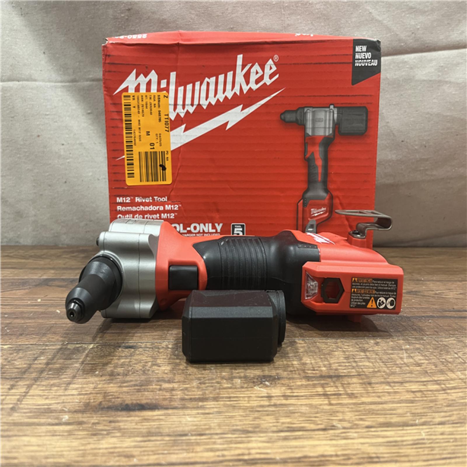 AS-IS Milwaukee M12 12-Volt Lithium-Ion Cordless Rivet Tool (Tool-Only)
