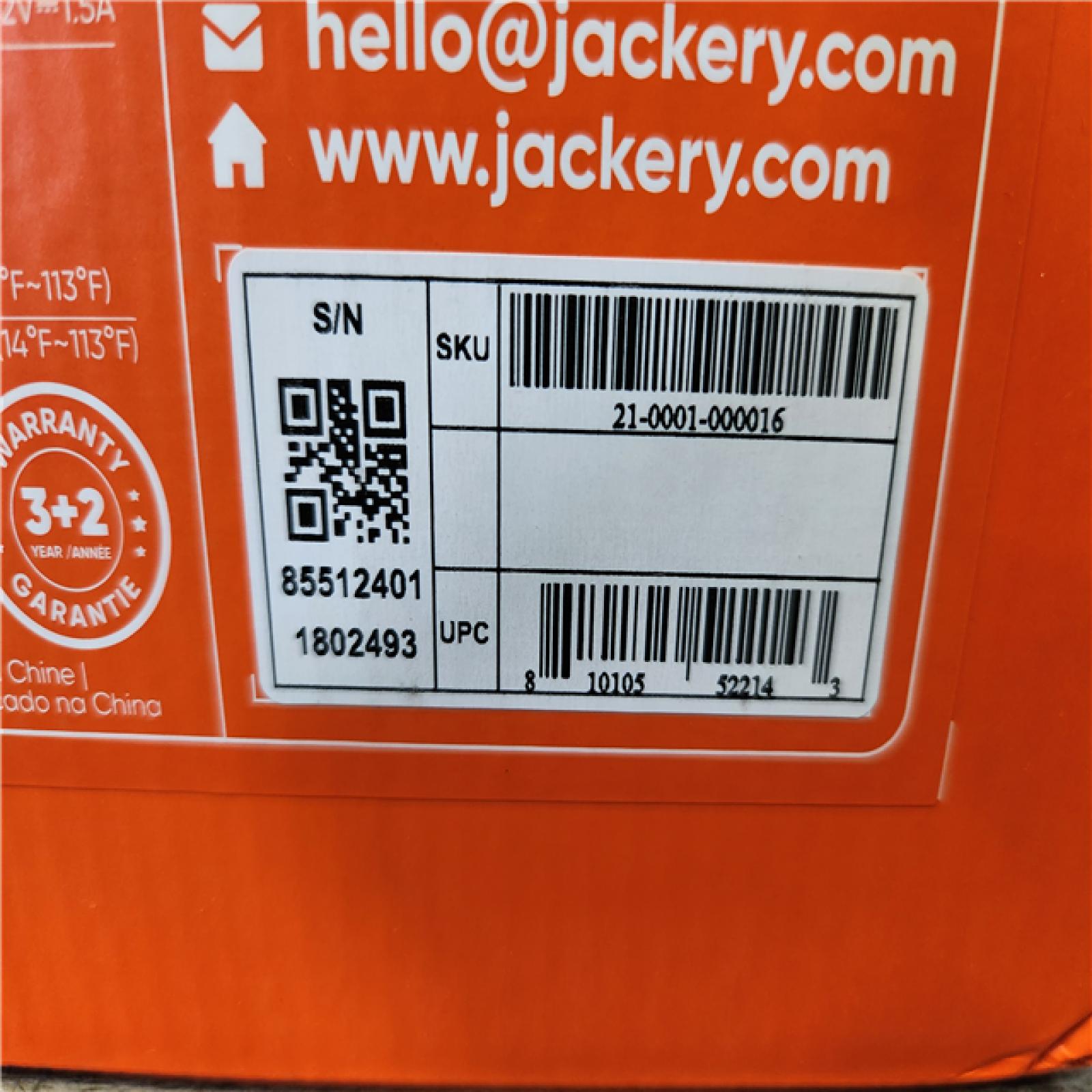 Phoenix Location NEW Jackery Solar Generator Explorer 2000 Plus 2042.8Wh/ 3000W Model No. Je-2000C (SEALED)