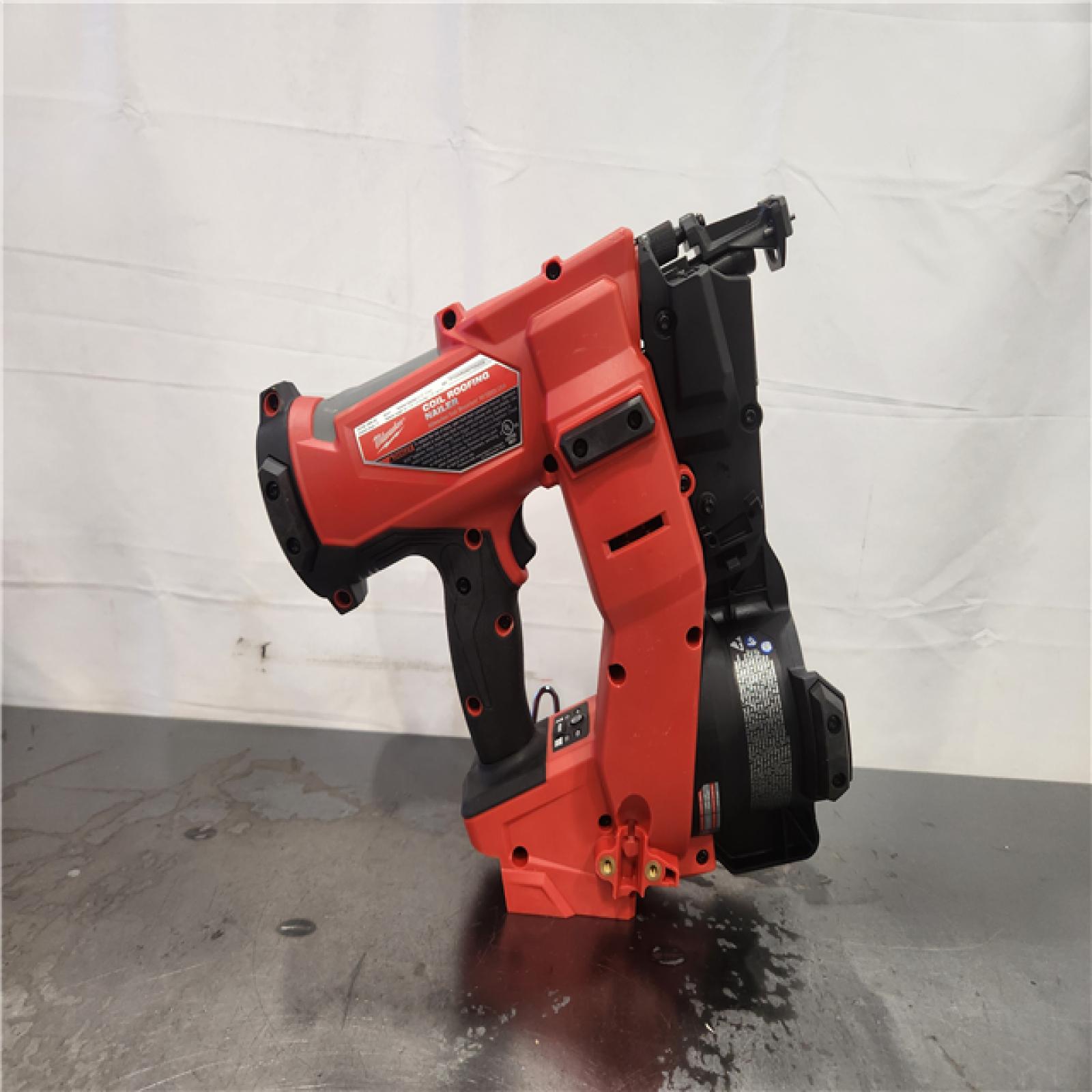 AS-IS- Milwaukee FUEL 18-Volt Lithium-Ion Brushless Cordless Coil Roofing Nailer (Tool Only)