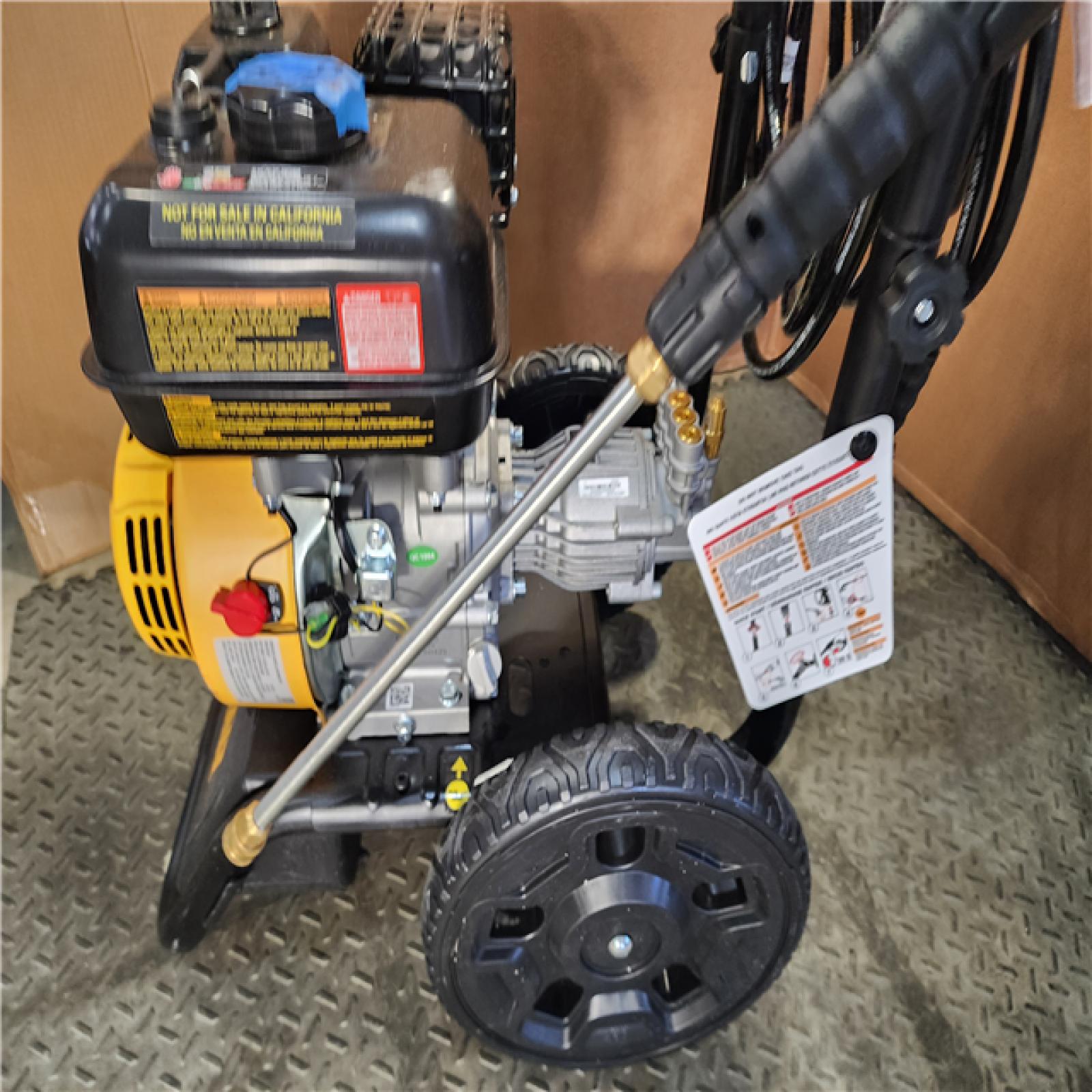 HOUSTON LOCATION - AS-IS DEWALT 3400 PSI 2.5 GPM Gas Cold Water Pressure Washer with 208cc Engine
