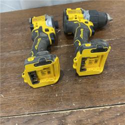 AS-IS DEWALT 20V MAX XR Hammer Drill and ATOMIC Impact Driver 2 Tool Cordless Combo Kit with (2) 4.0Ah Batteries, Charger, and Bag