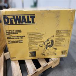 NEW- DeWalt 15 Amps 12 in. Corded Dual-Bevel Sliding Compound Miter Saw