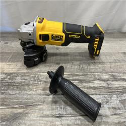 AS-IS DEWALT 20-Volt MAX Cordless Brushless 4-1/2 in. Angle Grinder with Slide Switch (Tool Only)
