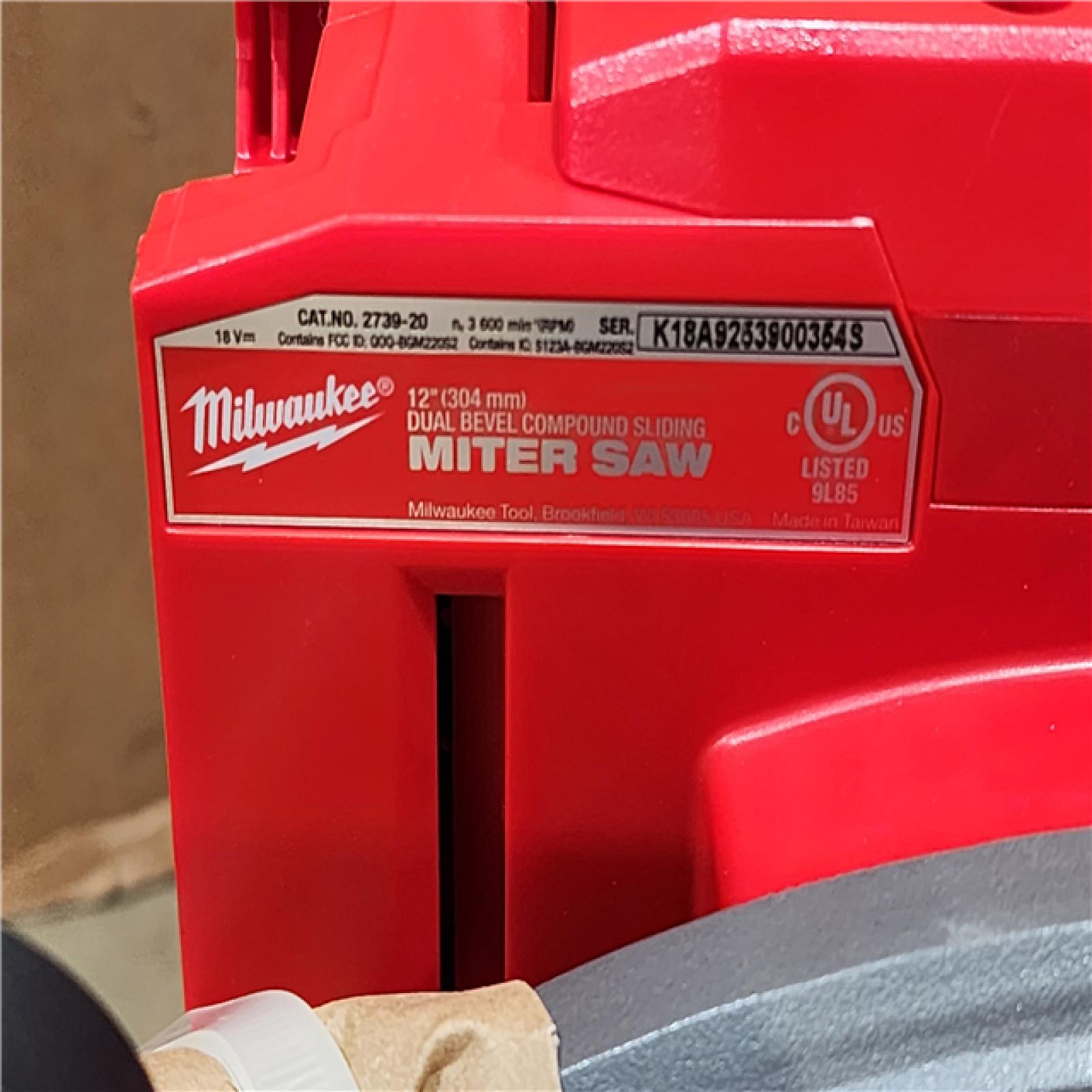 HOUSTON LOCATION - AS-IS (APPEARS LIKE NEW) M18 FUEL 18V Lithium-Ion Brushless Cordless 12 in. Dual Bevel Sliding Compound Miter Saw (Tool-Only)