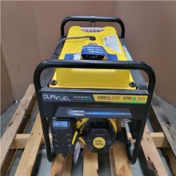 CALIFORNIA AS-IS CHAMPION 5 300 STARTING WATT 4 250 RUNNING WATT DUAL FUEL GENERATOR