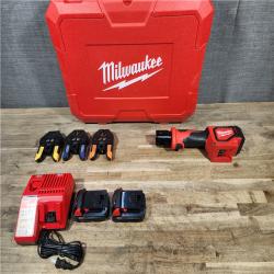HOUSTON LOCATION - AS-IS Milwaukee-2674-22P M18 Short Throw Press Tool Kit W/ Viega PureFlow Jaws