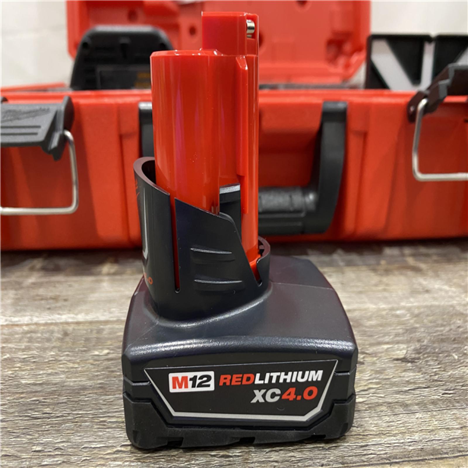 AS-IS Milwaukee 12-Volt Lithium-Ion Cordless Green 250 ft. 3-Plane Laser Level Kit