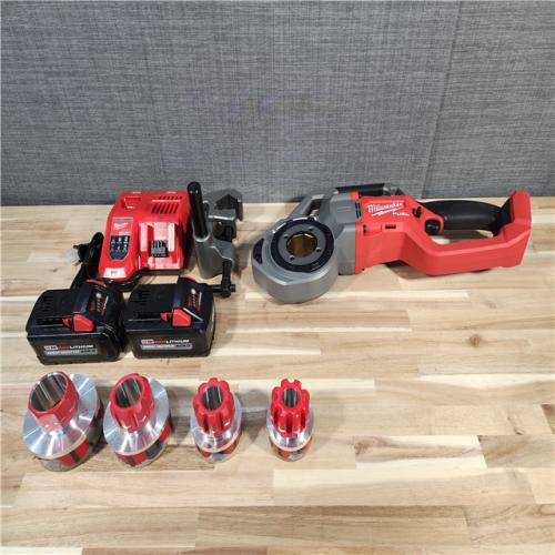 HOUSTON LOCATION - AS-IS (APPEARS LIKE NEW) Milwaukee 2870-22 M18 18V FUEL Cordless Compact Pipe Threader W/ ONE KEY Kit