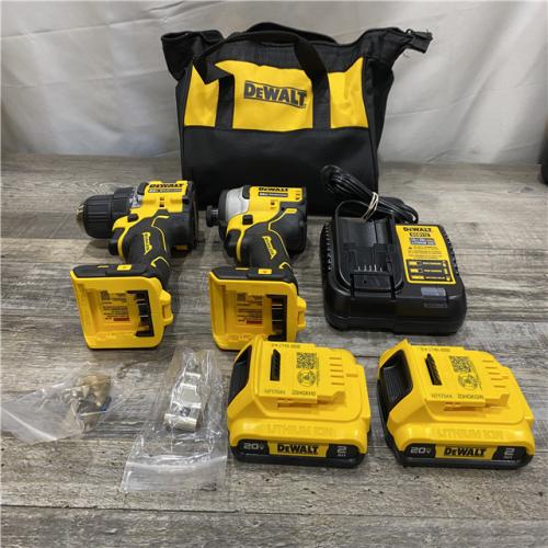 AS-IS DEWALT ATOMIC 20-Volt MAX Lithium-Ion Cordless Combo (2-Tool) Kit