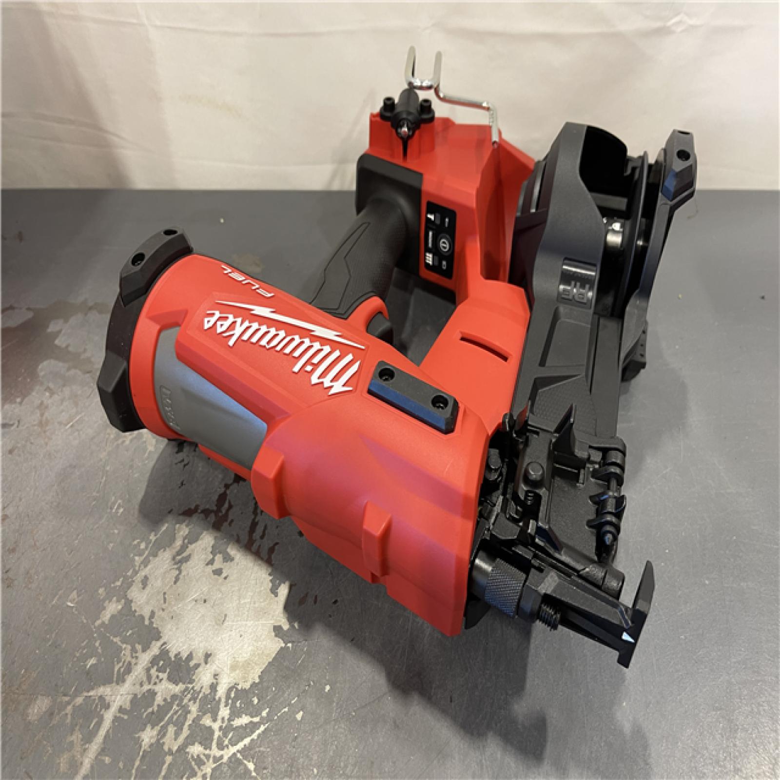 AS-IS - MILWAUKEE 18 FUEL 18-Volt Lithium-Ion Brushless Cordless Coil Roofing Nailer