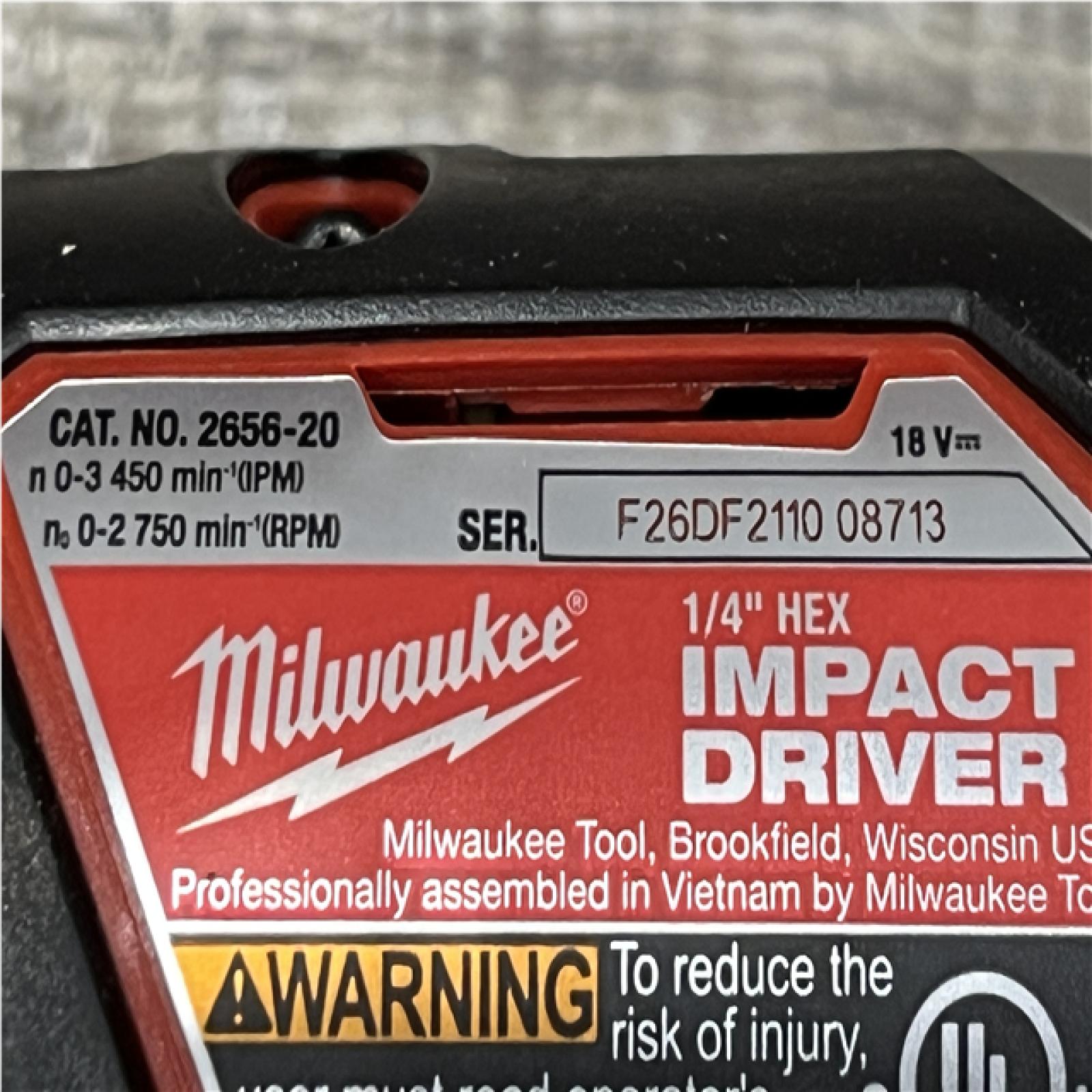 AS-IS Milwaukee 18V Lithium-Ion Cordless Drill Driver/Impact Driver Combo Kit