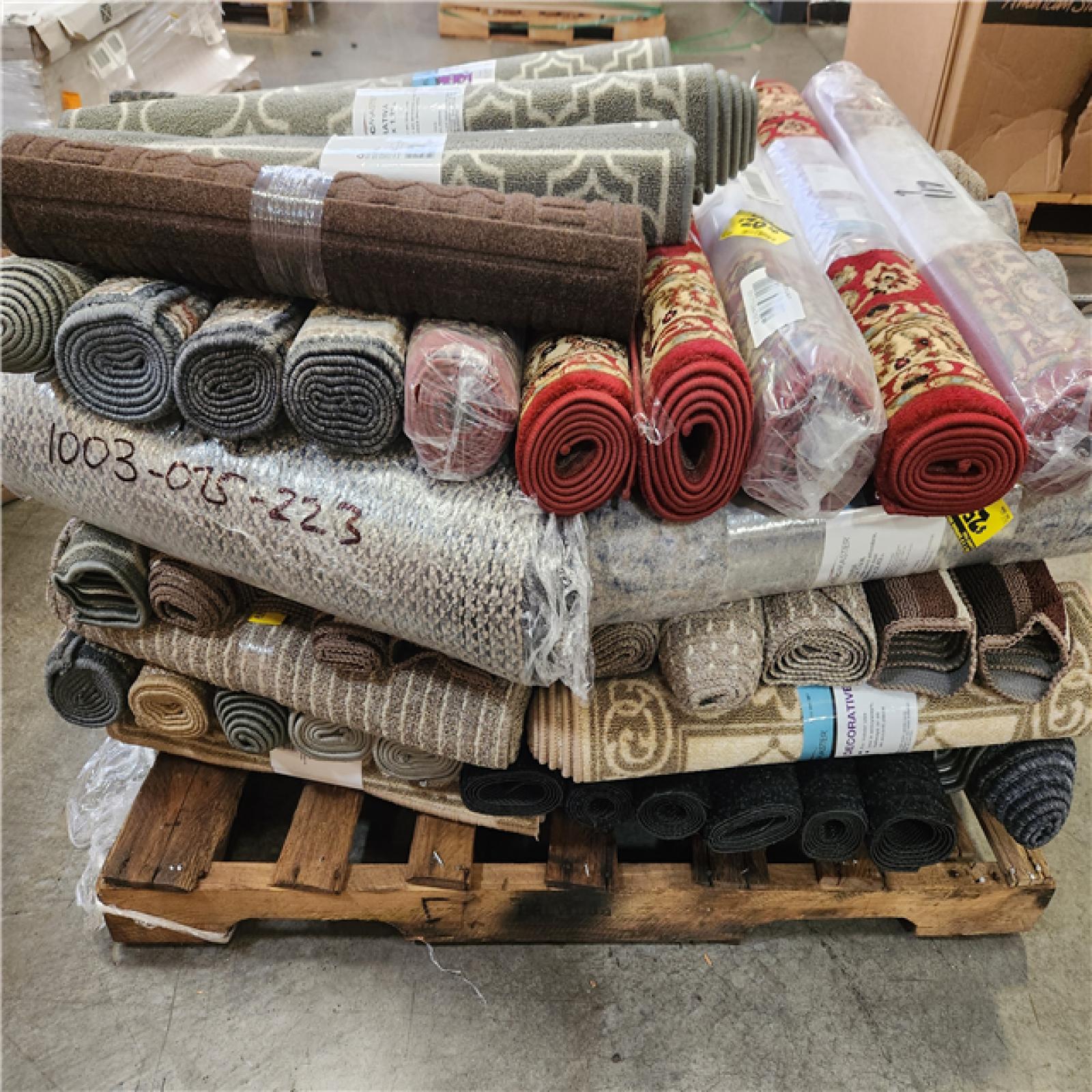 Phoenix Mixed Pallet of Rugs and Floor Mats (74-PIeces)