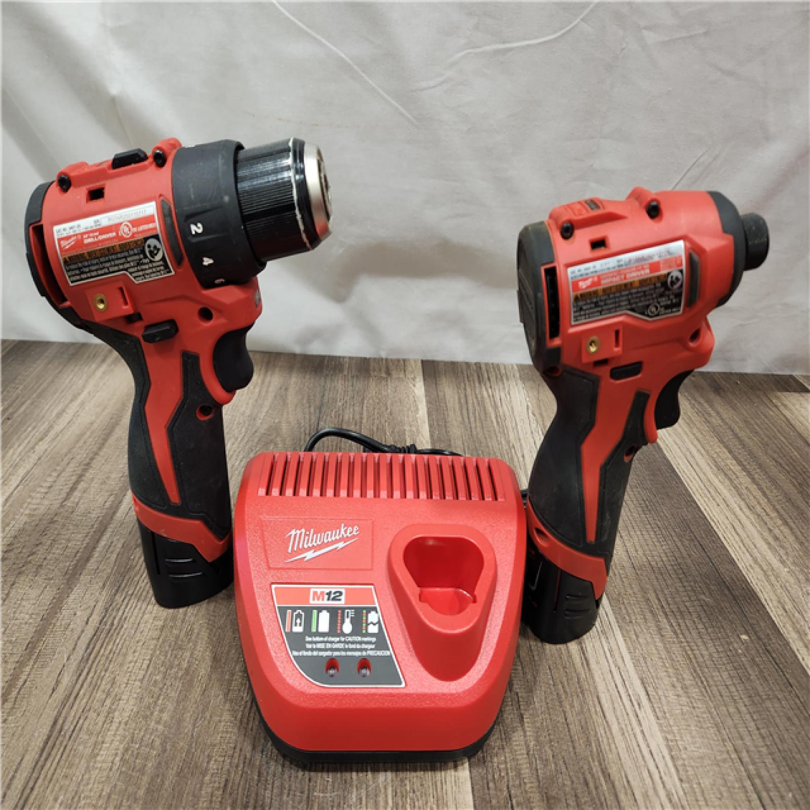 AS-IS- Milwaukee M12 Cordless Brushless 2 Tool Combo Kit