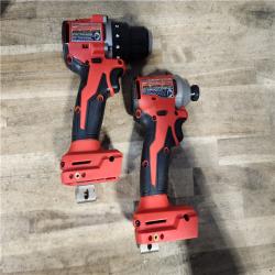 HOUSTON LOCATION - AS-IS Milwaukee M18 18V Lithium-Ion Brushless Cordless Compact Drill/Impact Combo Kit