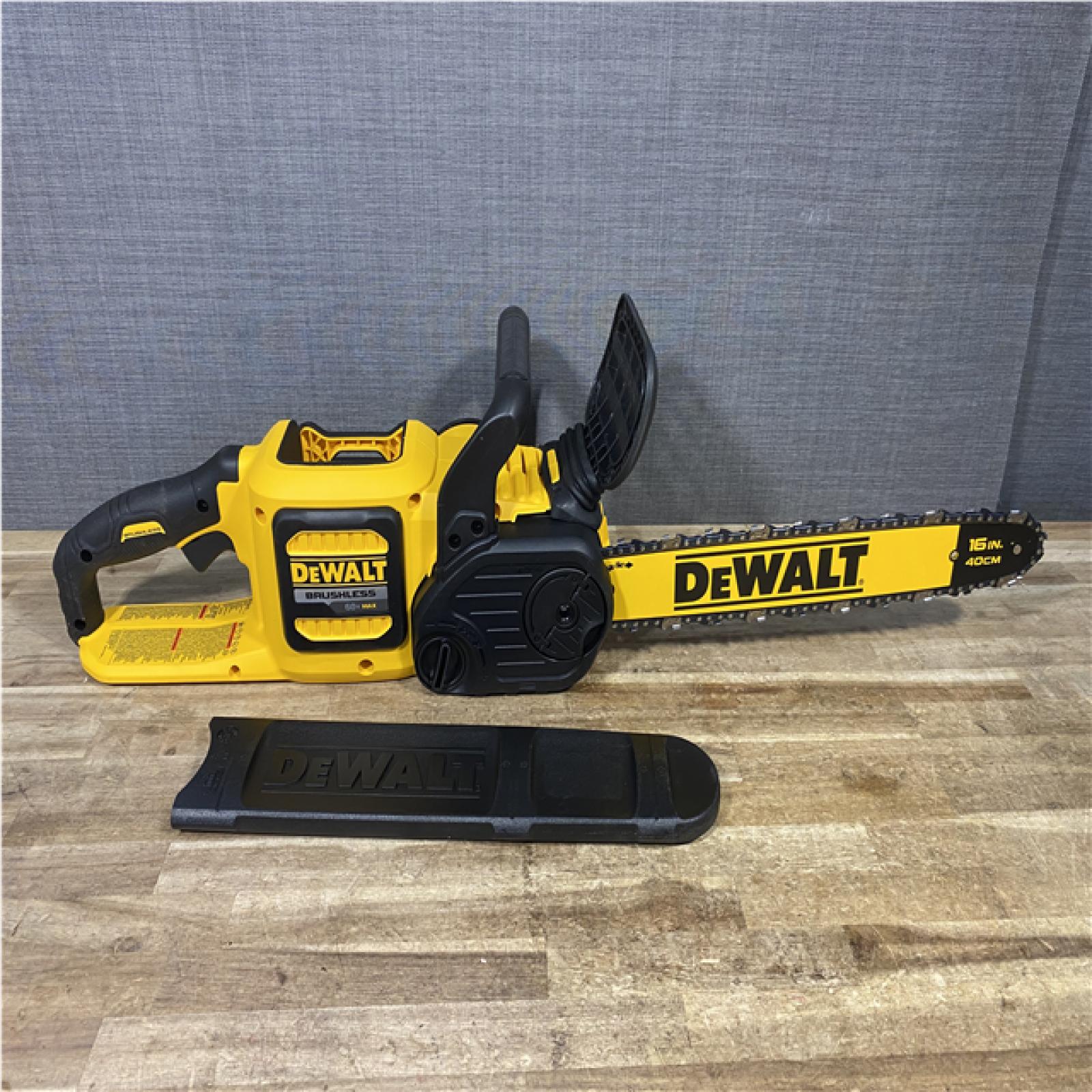 Houston Location AS-IS DEWALT FLEXVOLT 60V MAX 16in. Brushless Cordless Chainsaw (Tool Only)