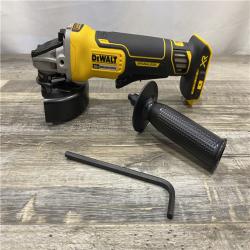 AS-IS DEWALT 20-Volt MAX XR Lithium-Ion Cordless Brushless 4-1/2 in. Paddle Switch Small Angle Grinder w/ Kickback Brake (Tool-Only)