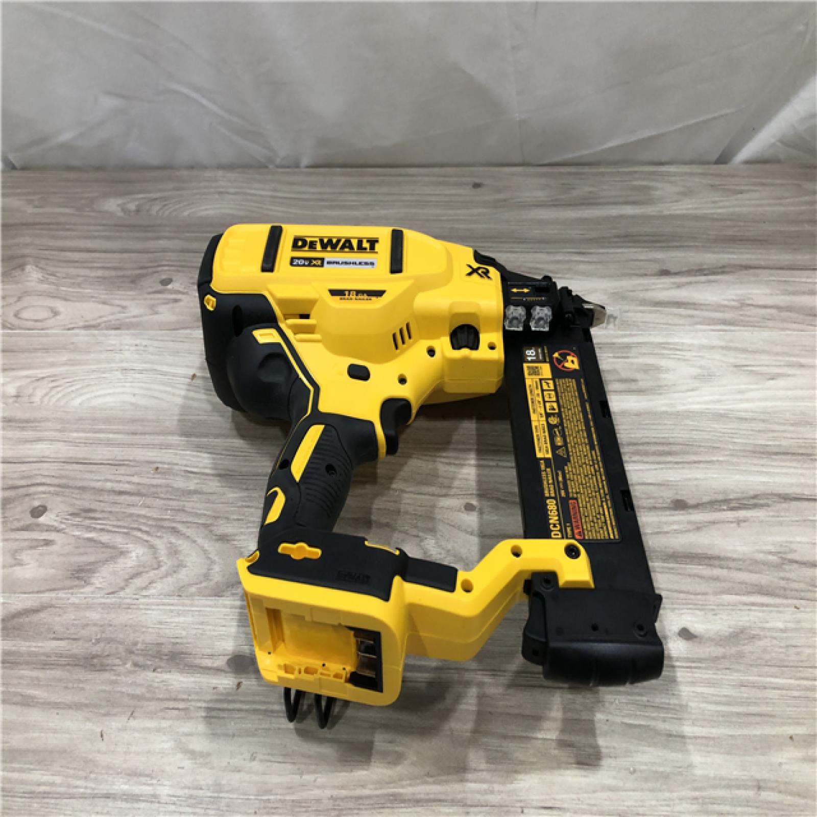 AS-IS DEWALT 20V MAX XR Lithium-Ion Electric Cordless 18-Gauge Brad Nailer (Tool Only)