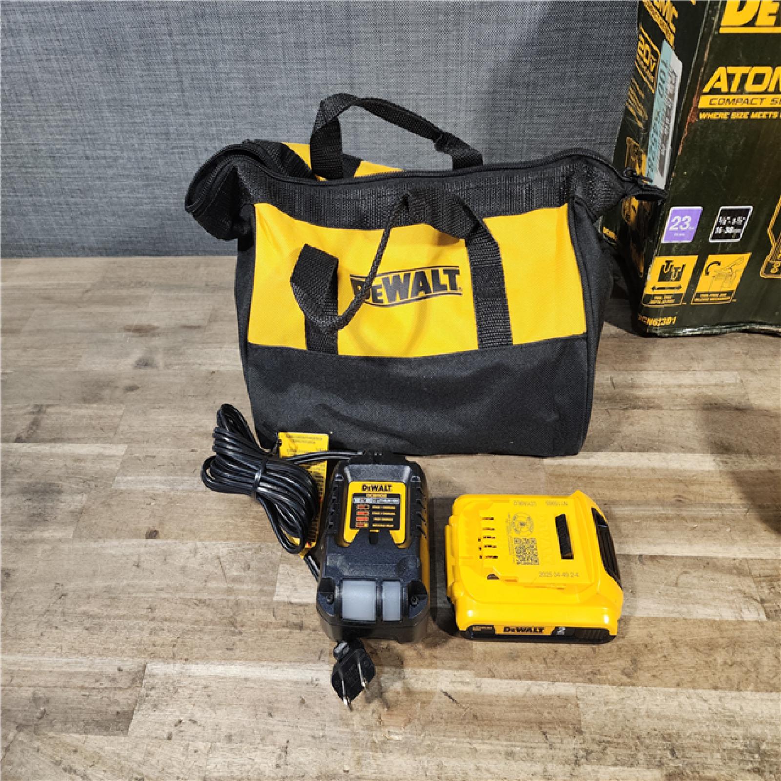 HOUSTON LOCATION - AS-IS DEWALT ATOMIC 20V MAX Lithium Ion Cordless 23 Gauge Pin Nailer Kit