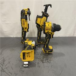 AS-IS- DeWalt 20V MAX ATOMIC Cordless Brushless 4-Tool Combo Kit