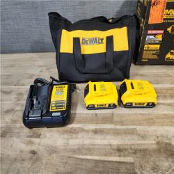 HOUSTON LOCATION - AS-IS Dewalt DCK225D2 20V MAX ATOMIC Brushless Compact Lithium-Ion 1/2 in. Cordless Drill Driver and 1/4 in. Impact Driver Combo Kit with 2 Batteries 2 Ah